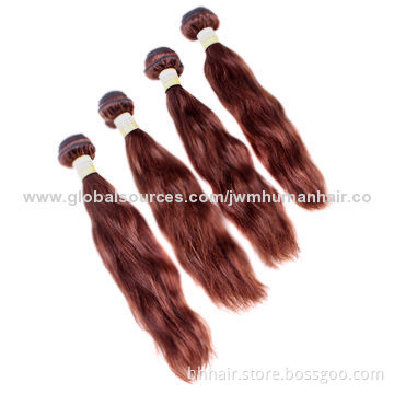 10-28-inch Top Quality Natural Color Brazilian Remy Hair Wefts, Various Colors Available